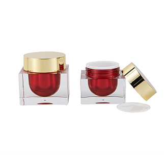 Red Square Cream Jars-Zhejiang Haitong Plastic Technology Co. , Ltd. 